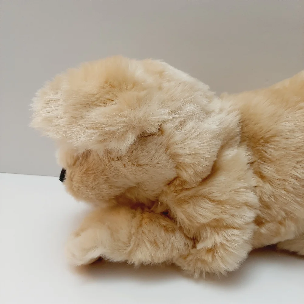 🍒 FOLKMANIS Golden Retriever Puppy Dog Hand Puppet Plush Soft Kids Toy - Picture 8 of 16